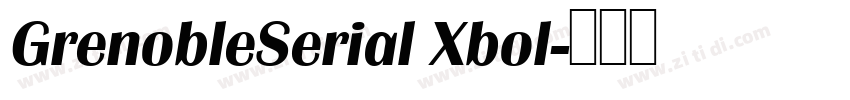GrenobleSerial Xbol字体转换